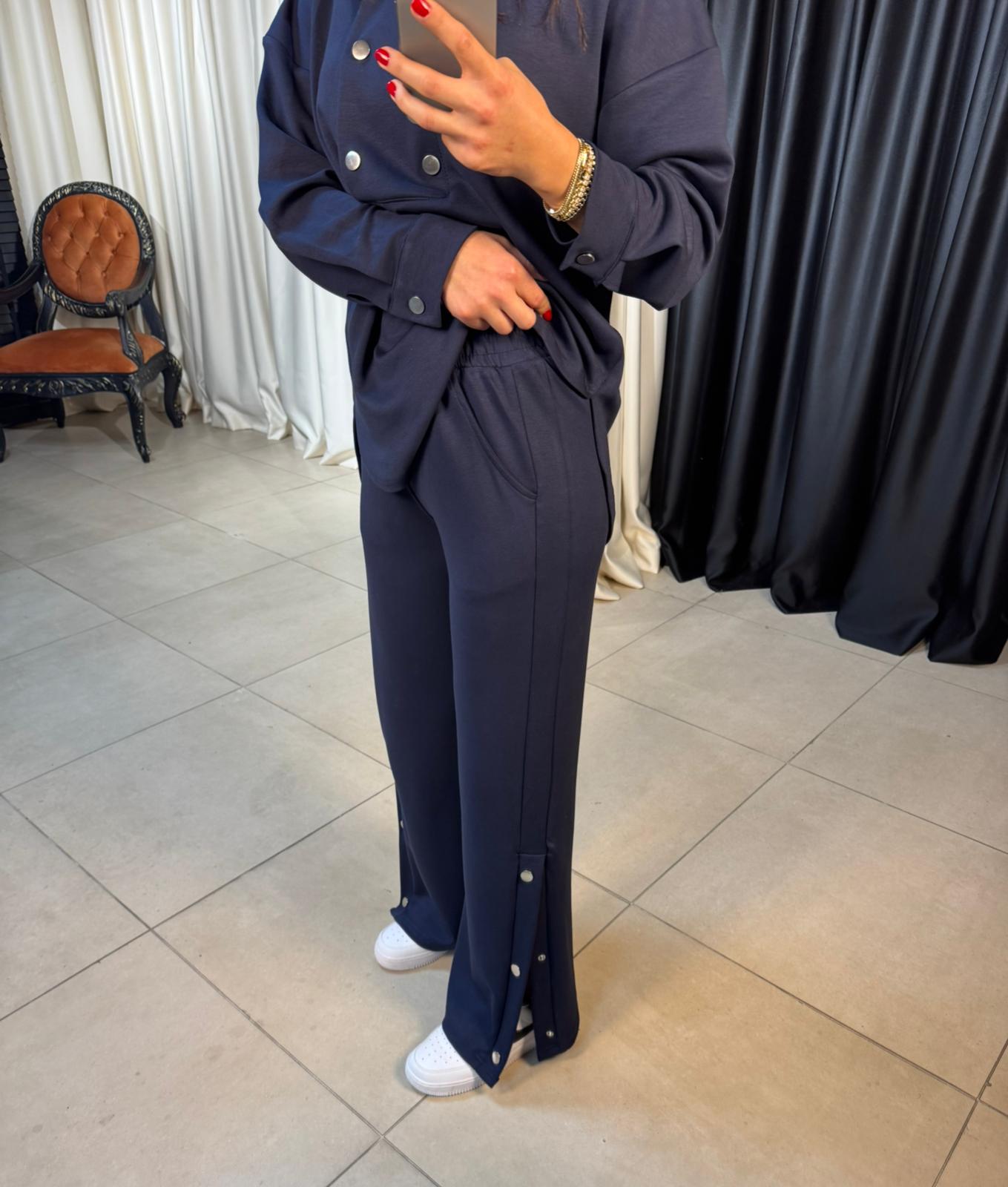 Oys Modal Takım Paçası ve Yakası Çıt Çıt Detaylı