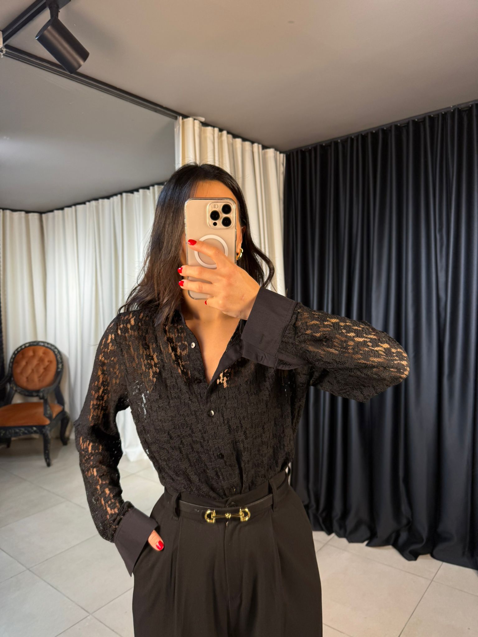 İpekyol Dantel Gömlek İp Atletli