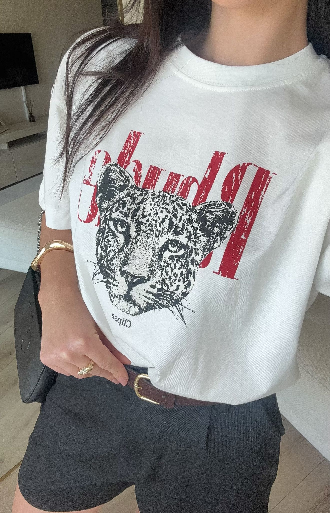 Kaplan Baskılı Basic Tshirt