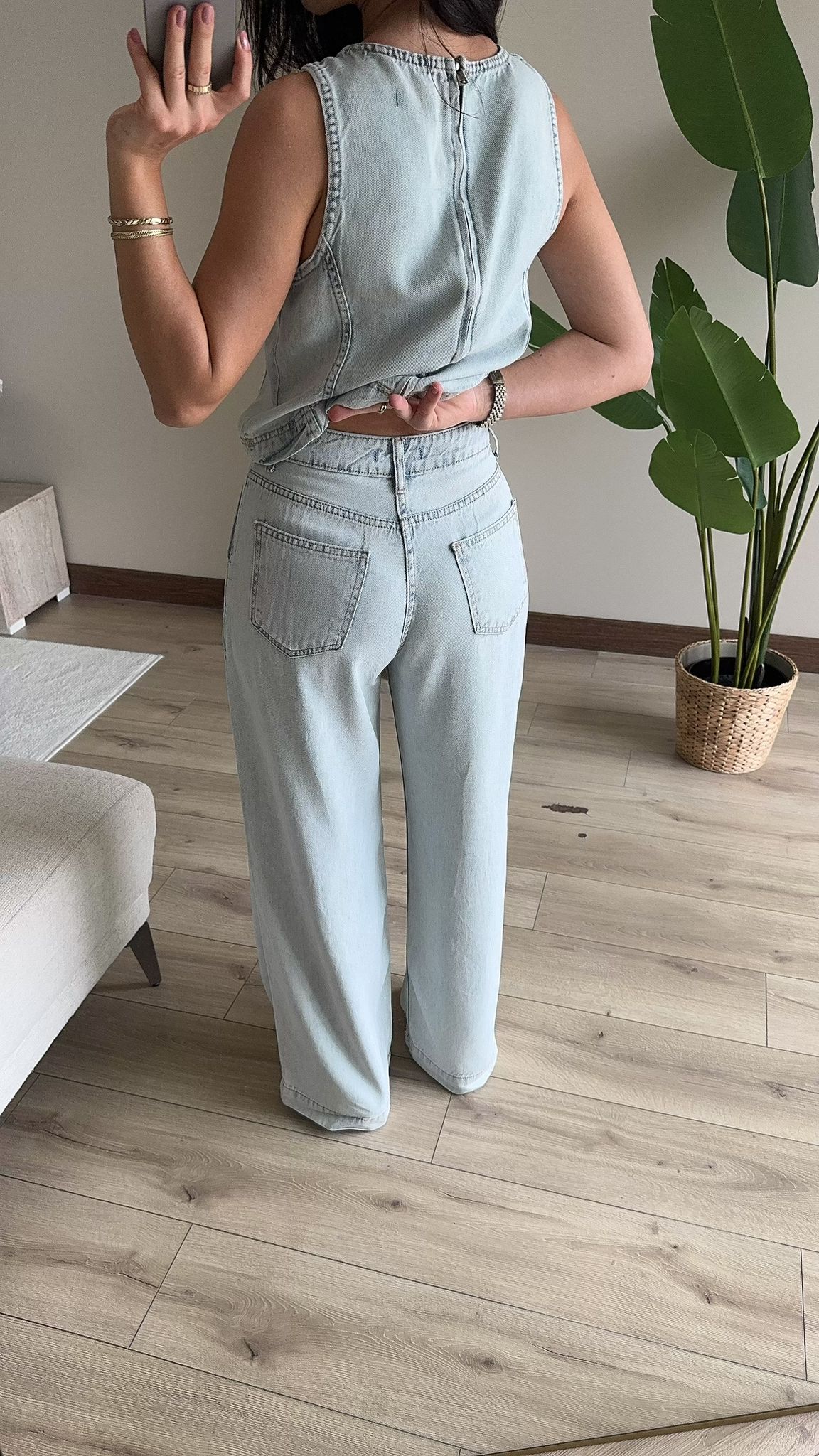 Tensel Kumaş Denim Takım