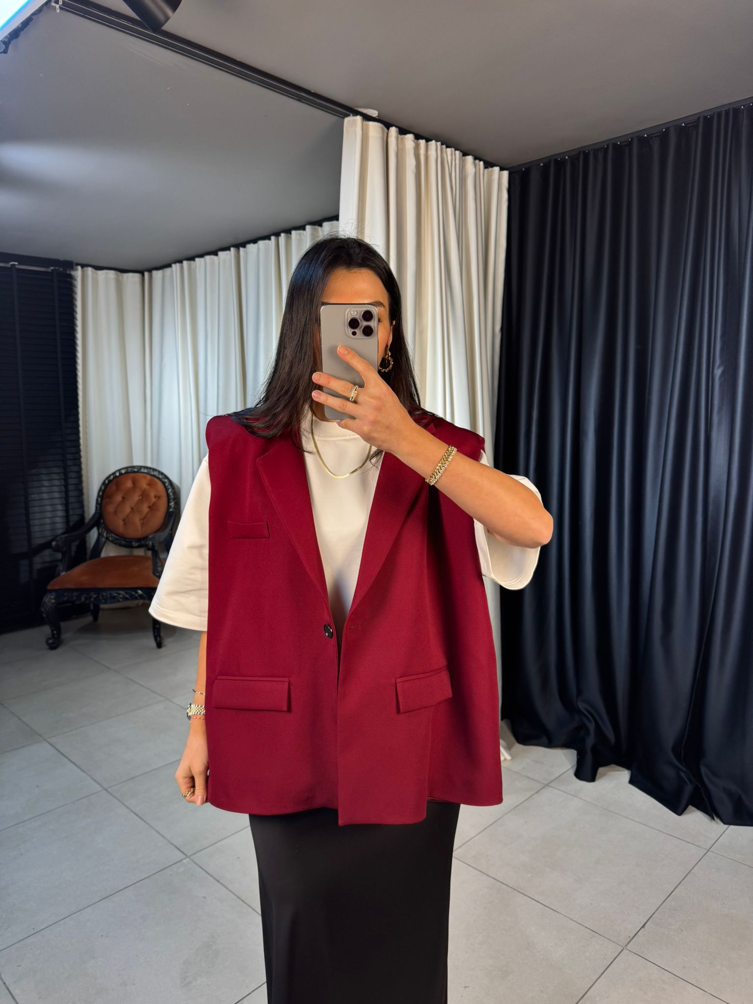 Z*ra Oversize Kemerli Yelek