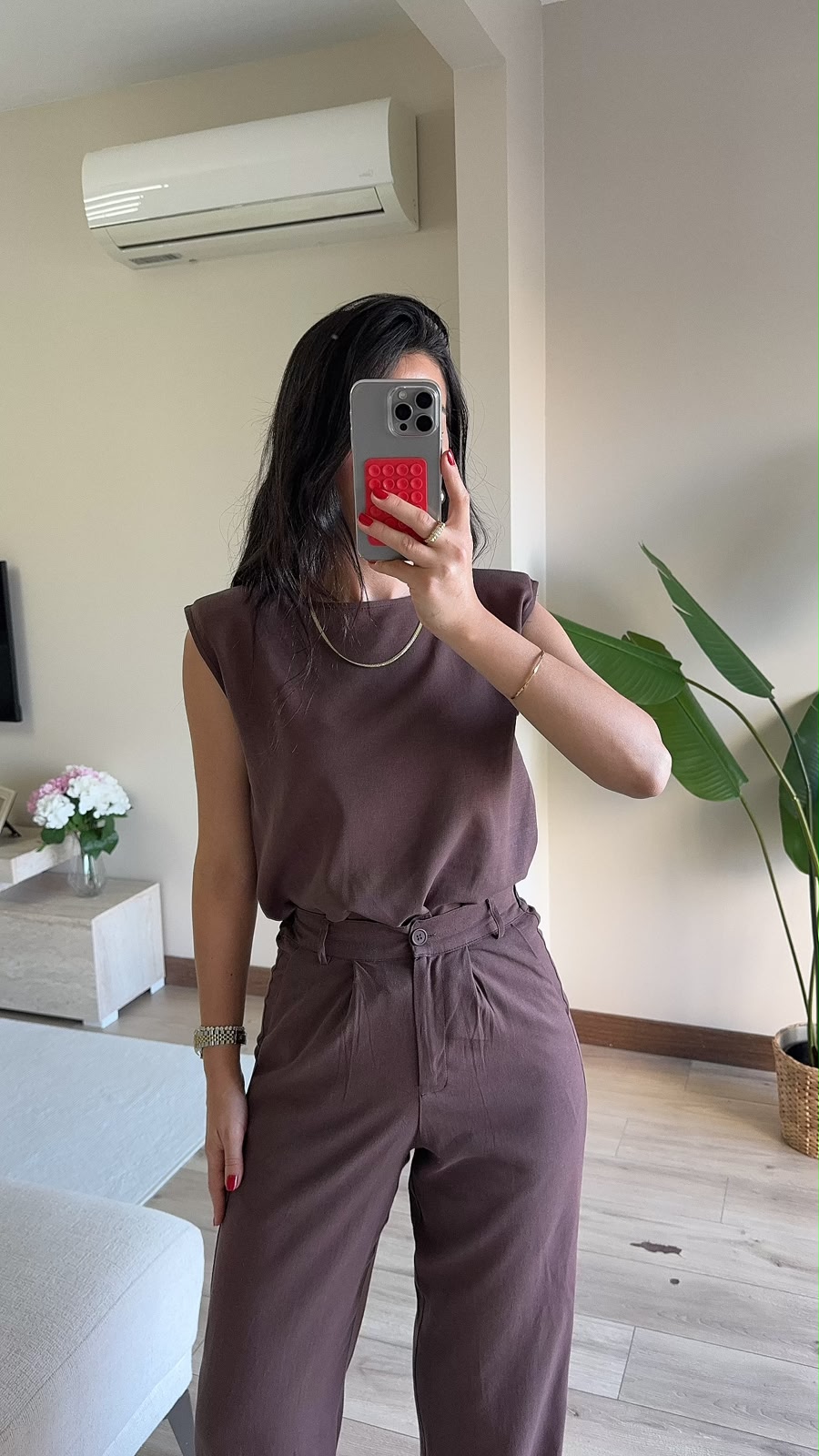 Massimo Keten Takım Omuzları Vatkalı