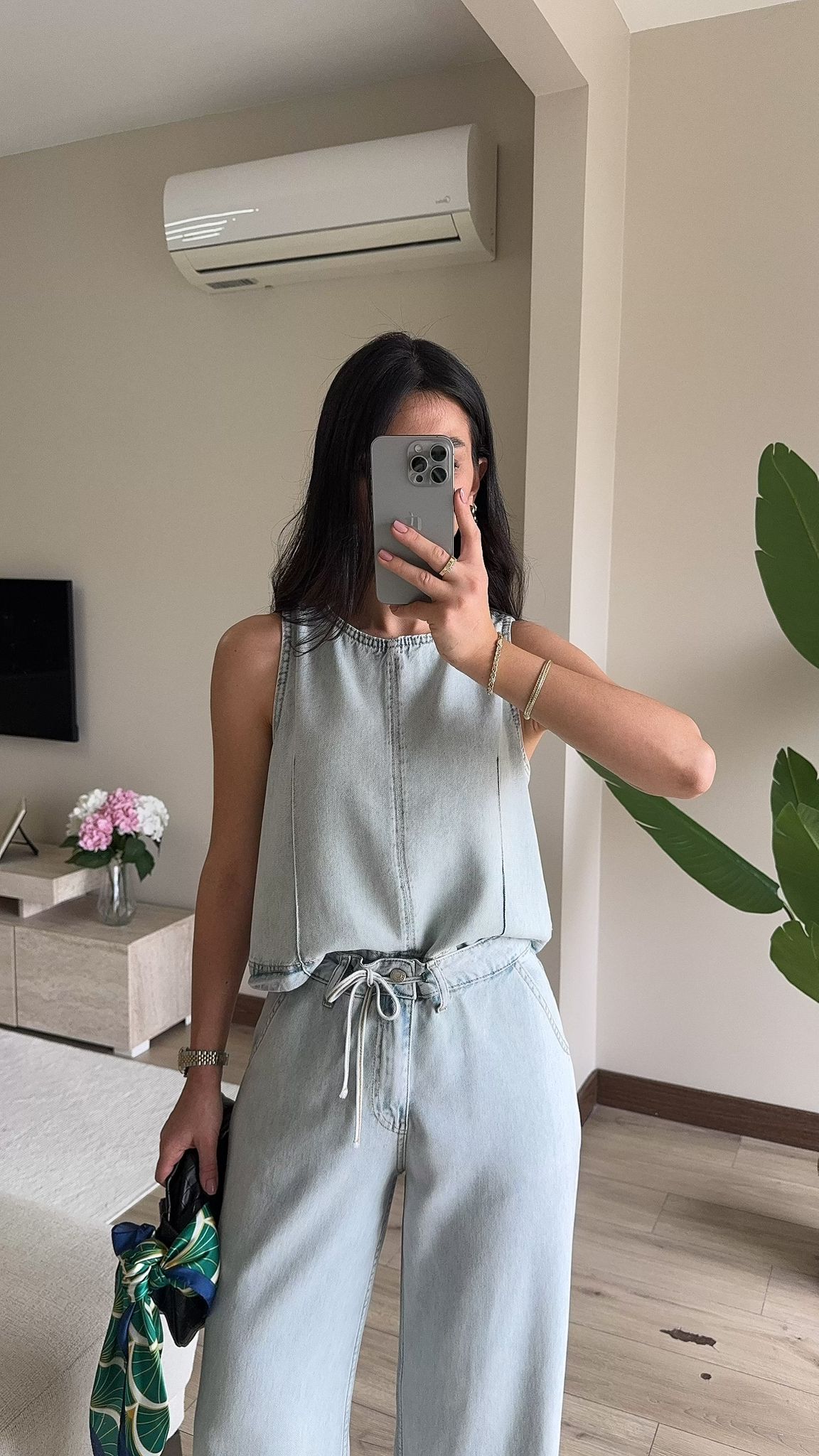 Tensel Kumaş Denim Takım