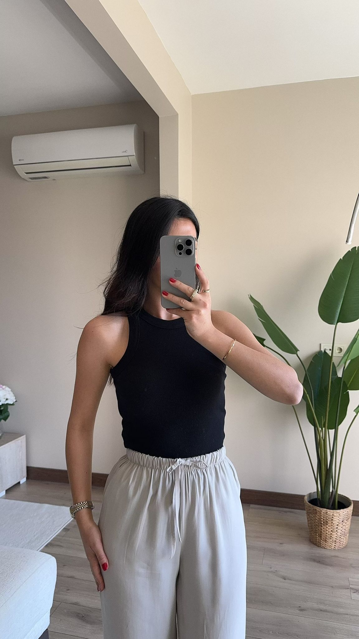 Halter Yaka Kaşkorse Atlet - SİYAH