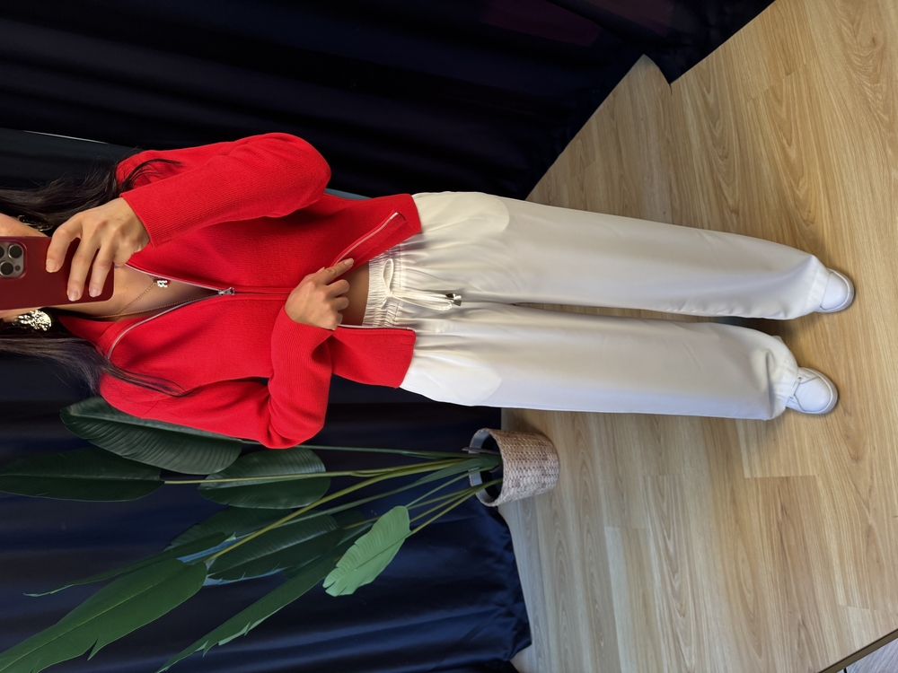 Beli Lastikli Saten Pantolon