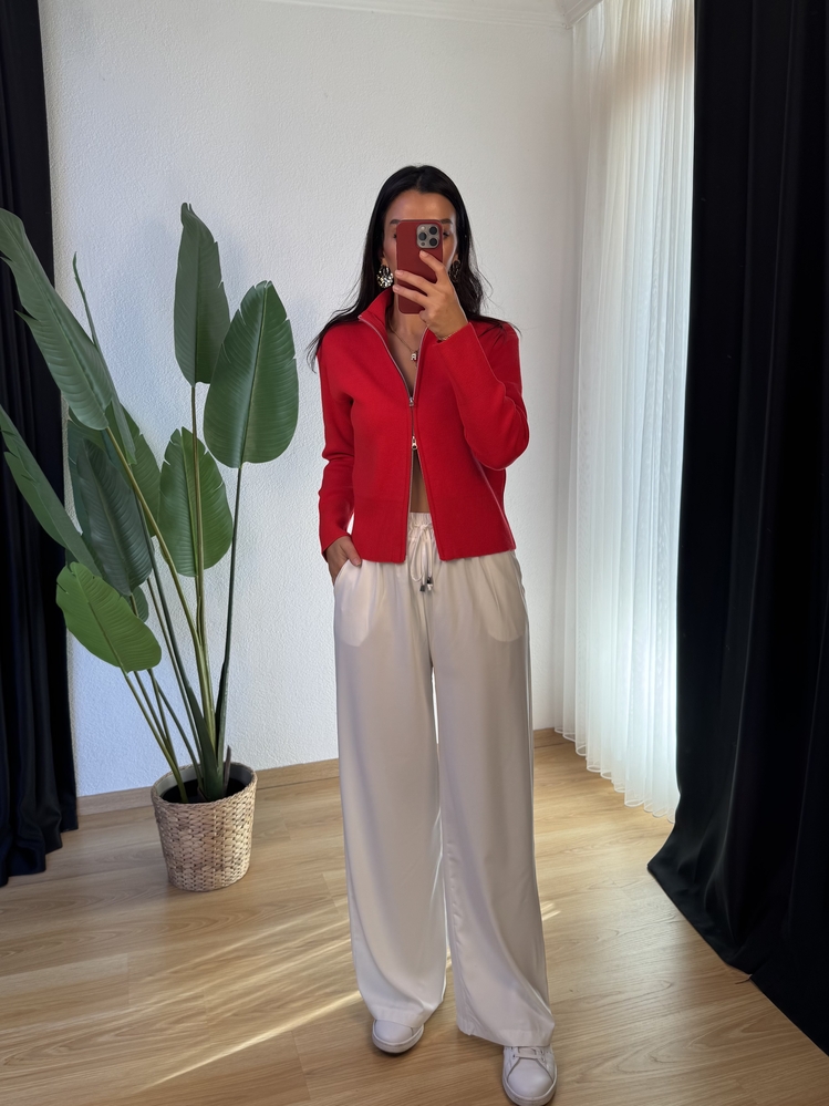 Beli Lastikli Saten Pantolon