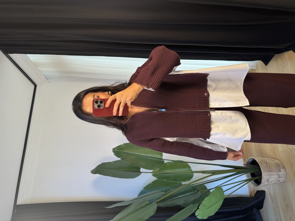 Gömlek Detaylı Triko Takım