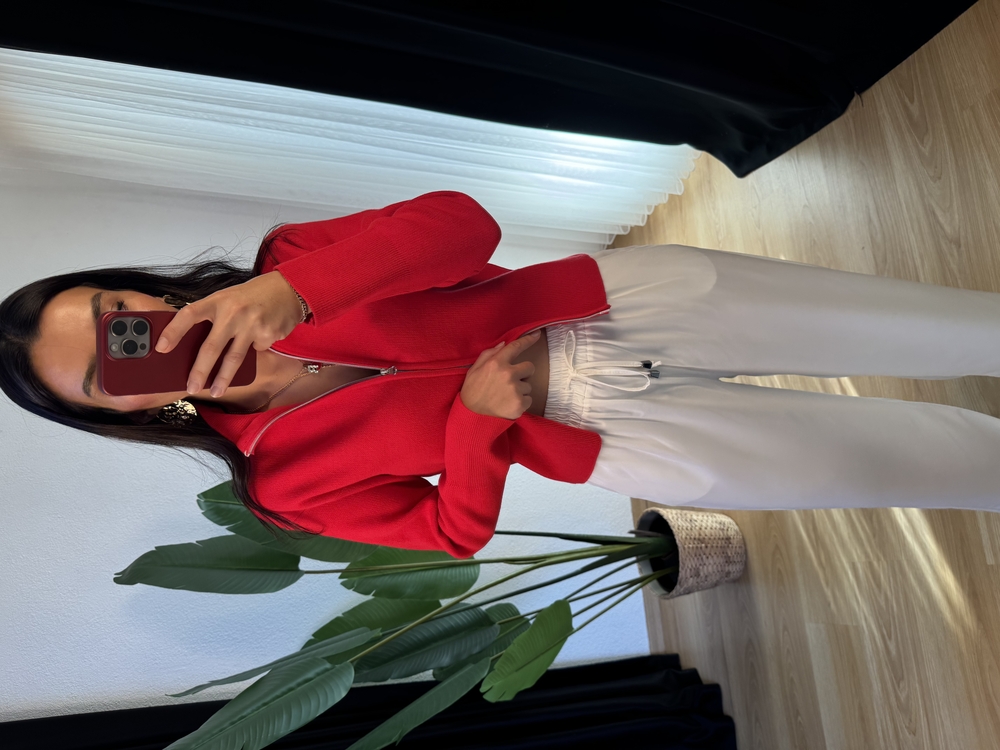 Beli Lastikli Saten Pantolon