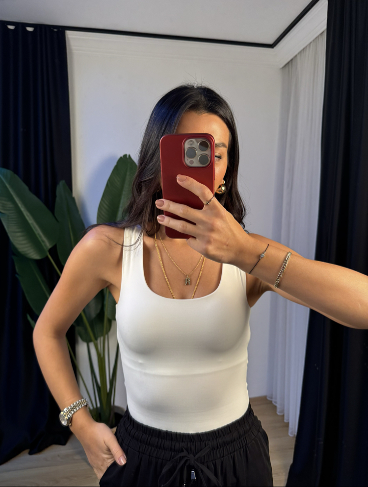 Kare Yaka Kalın Askılı Atlet